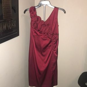 Burgundy Cocktail Dress